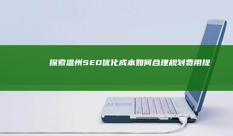 探索温州SEO优化成本：如何合理规划费用提升网站排名